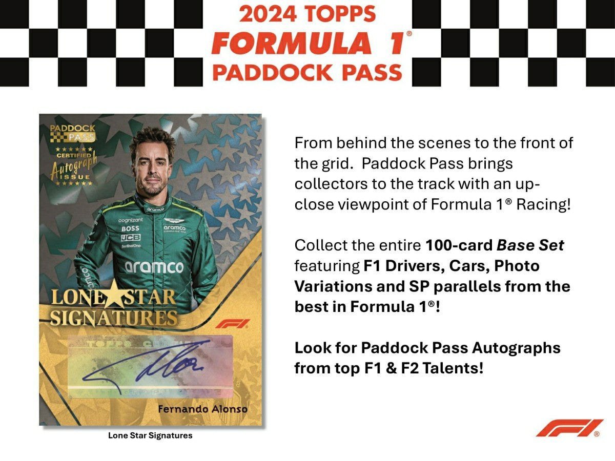 2024 Topps Paddock Pass Formula 1 Racing (Formel 1) F1 Blaster Box Classic
