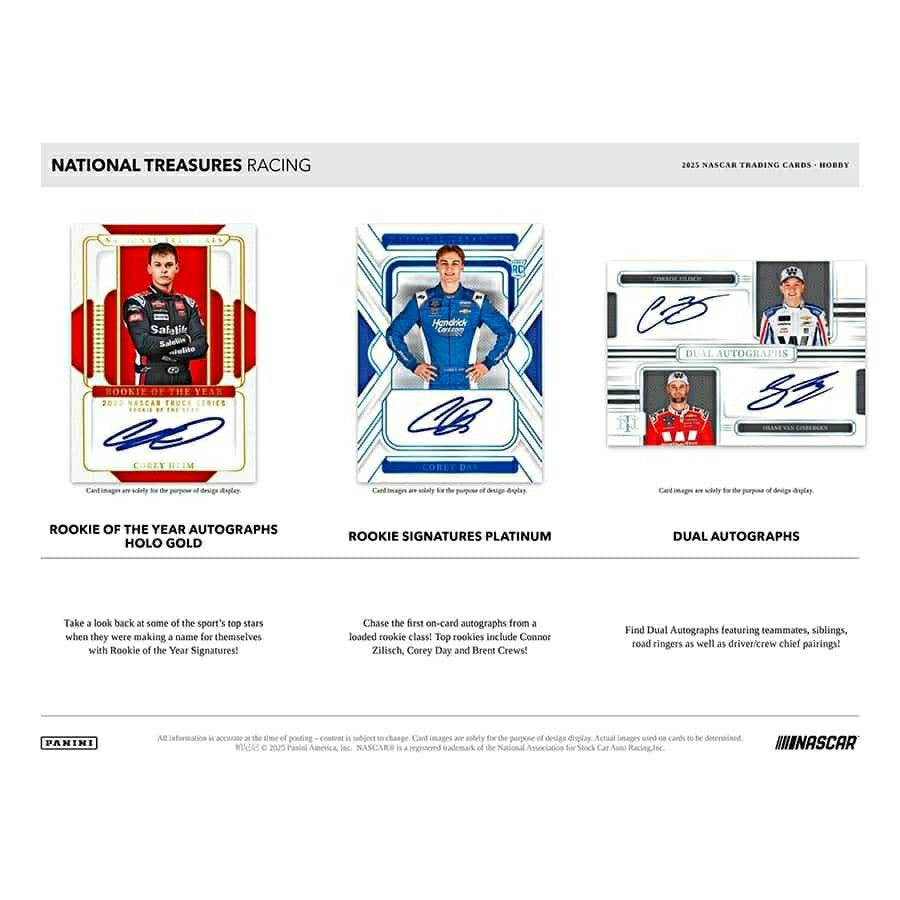 2025 Panini National Treasures NASCAR Racing Hobby Box Taass sale
