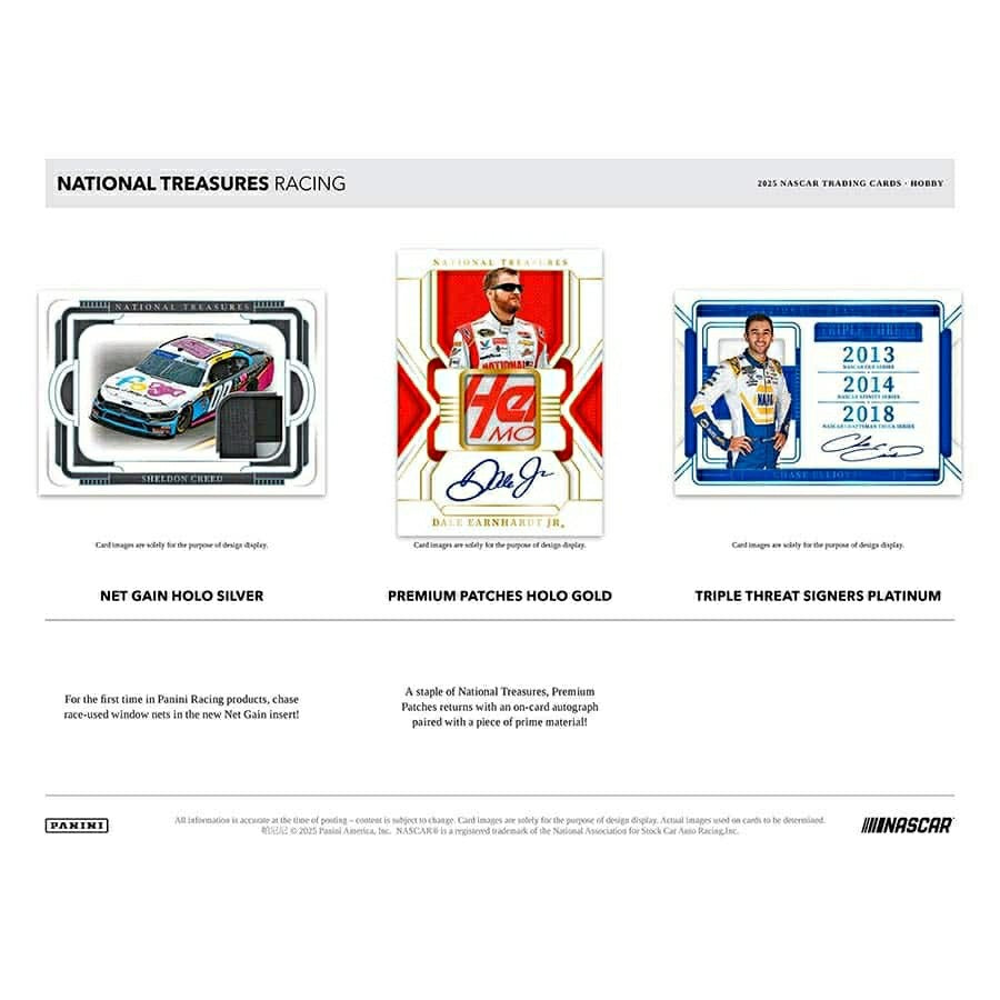 2025 Panini National Treasures NASCAR Racing Hobby Box Taass sale