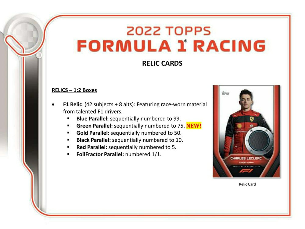 2022 Topps Formula 1 Racing (Formel 1) Hobby Box Lifestyle