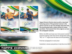 2025 Topps Chrome Tennis Hobby Box Classic