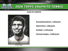2024 Topps Graphite Tennis Hobby Box Fashion