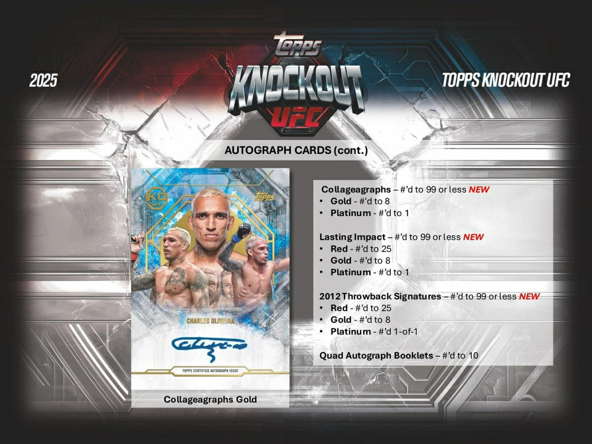2025 Topps Knockout UFC Hobby Box Classic