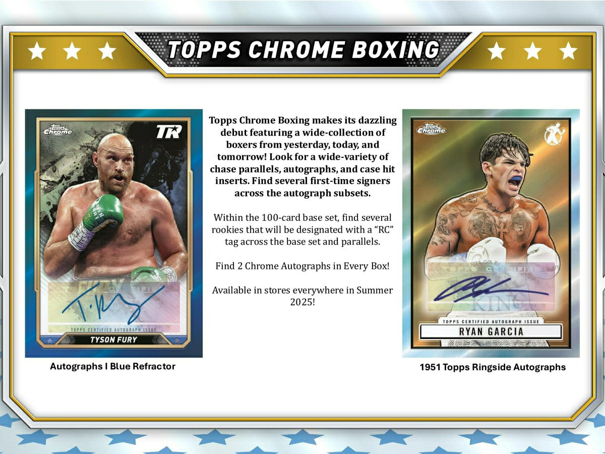 2024 Topps Chrome Boxing Hobby Box Fashion