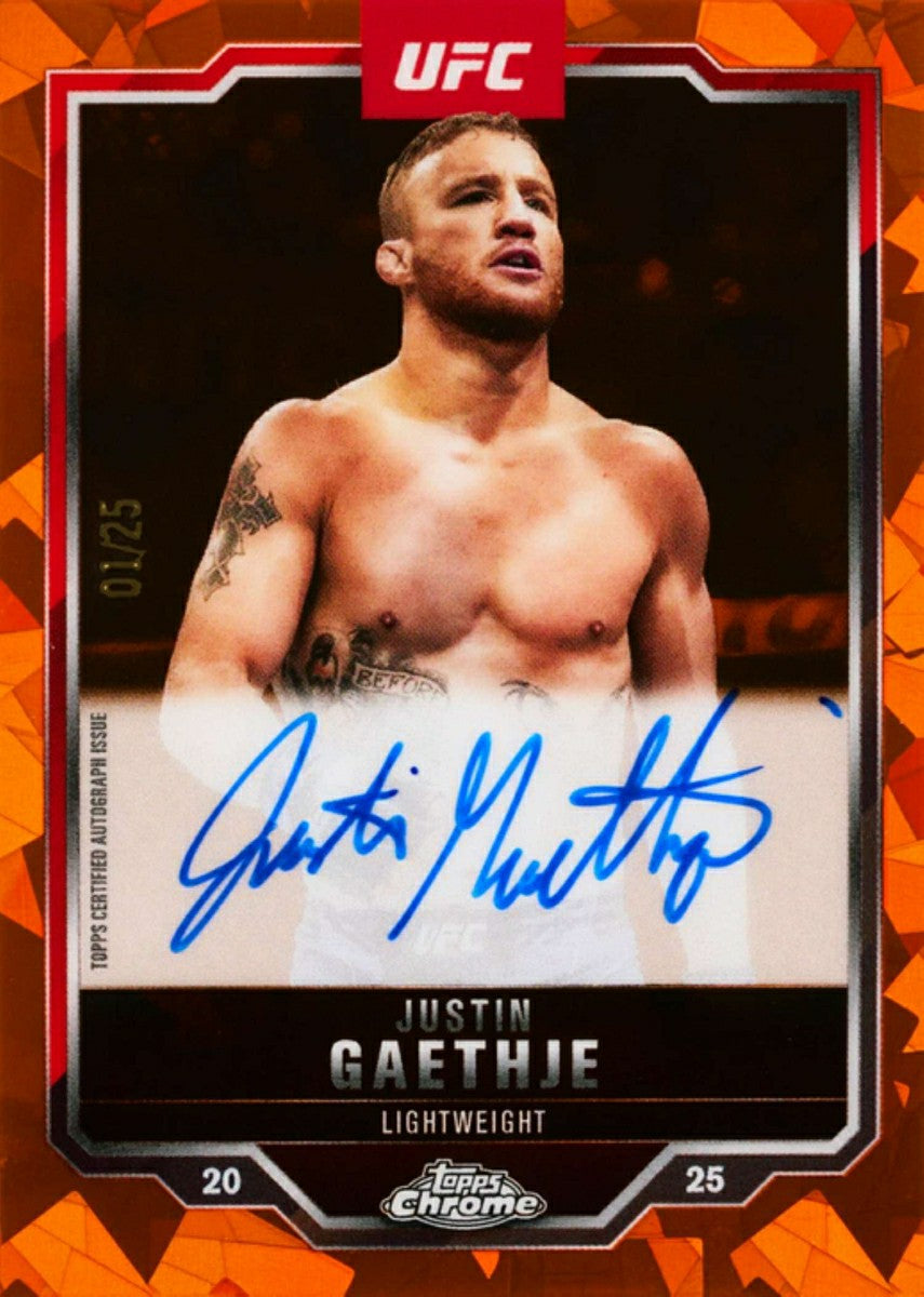 2025 Topps Chrome UFC Sapphire Edition Box Lifestyle