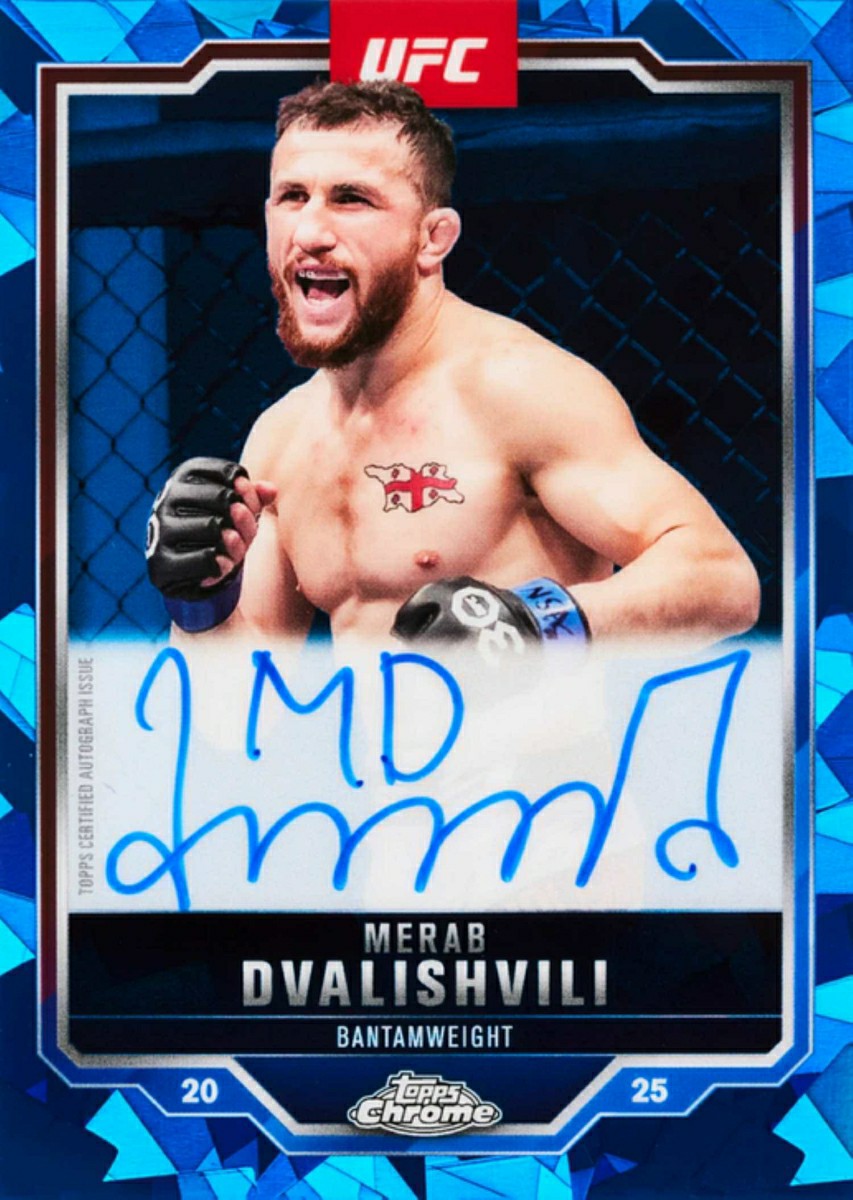 2025 Topps Chrome UFC Sapphire Edition Box Lifestyle