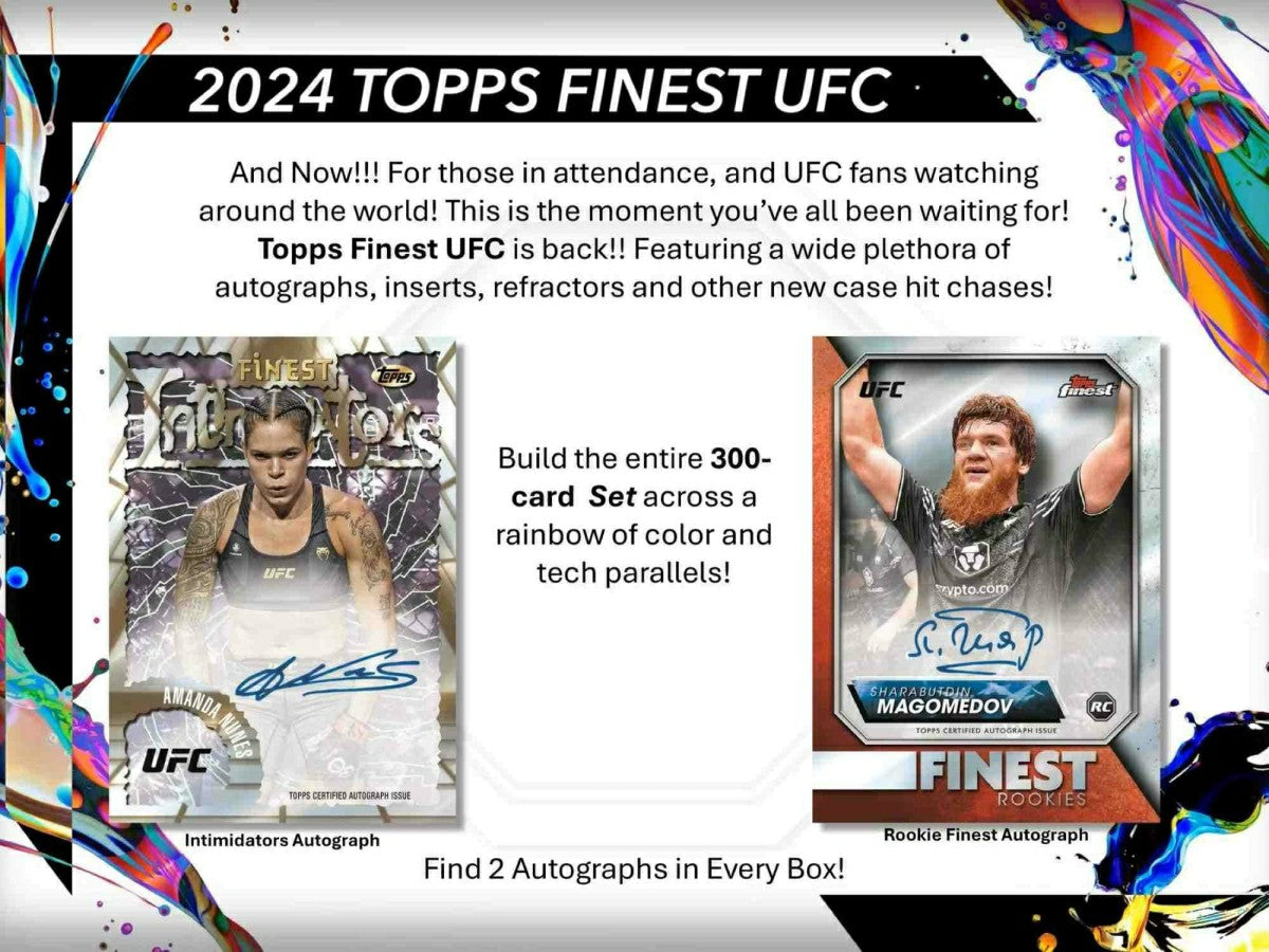 2024 Topps Finest UFC Hobby Box Taass sale