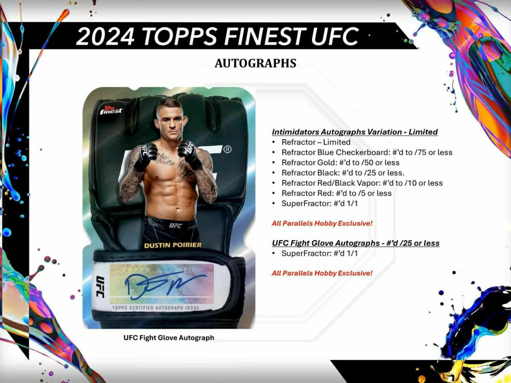 2024 Topps Finest UFC Hobby Box Taass sale