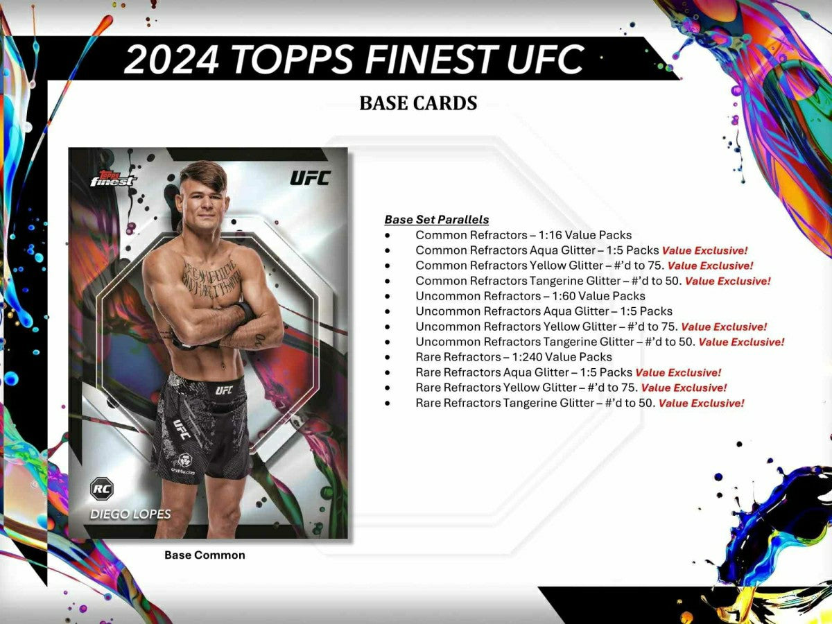 2024 Topps Finest UFC Blaster Box Taass for sale