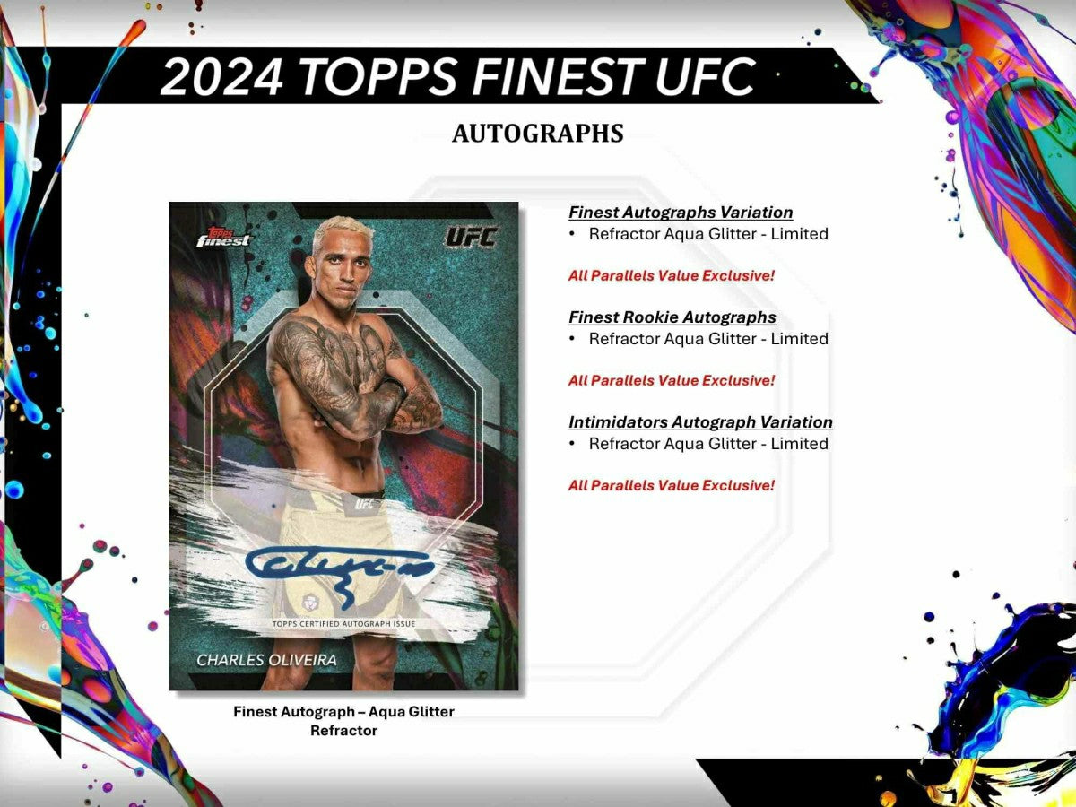 2024 Topps Finest UFC Blaster Box Taass for sale