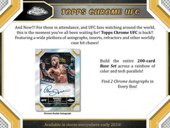 2024 Topps Chrome UFC Hobby Box Fashion