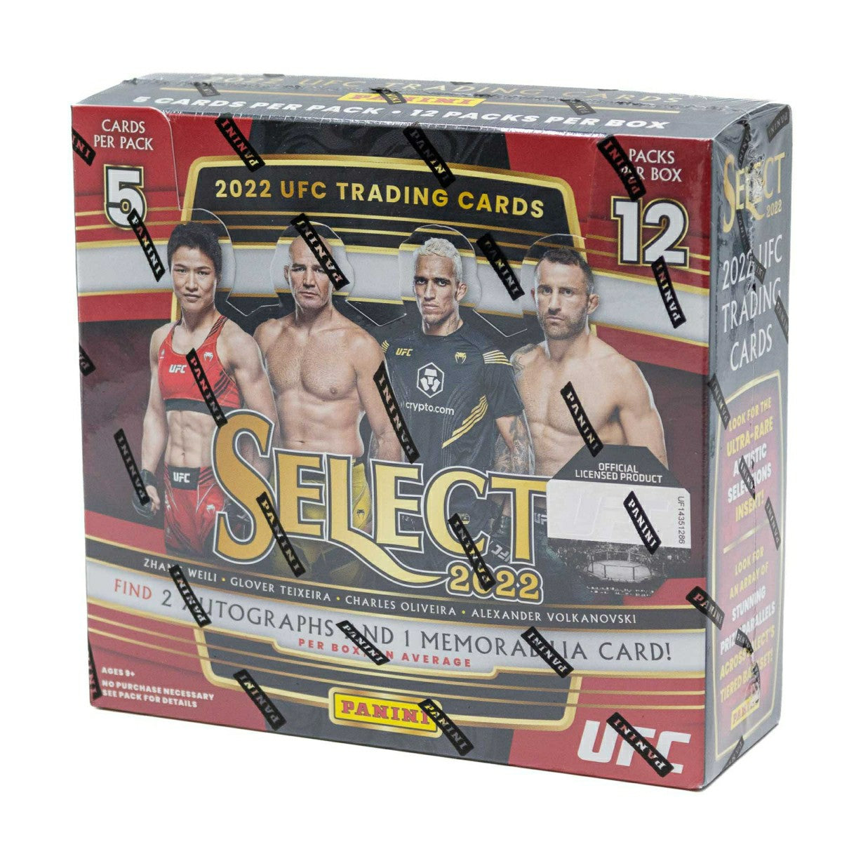 2022 Panini Select UFC Hobby Box Taass sale