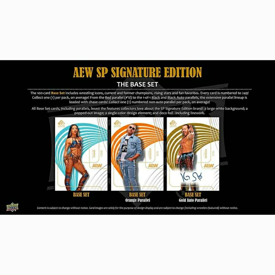 2025 Upper Deck AEW SP Signature Edition All Elite Wrestling Hobby Box Taass sale