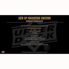 2025 Upper Deck AEW SP Signature Edition All Elite Wrestling Hobby Box Taass sale