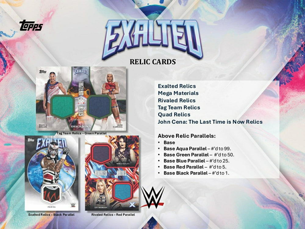 2025 Topps Exalted WWE Hobby Box Taass sale