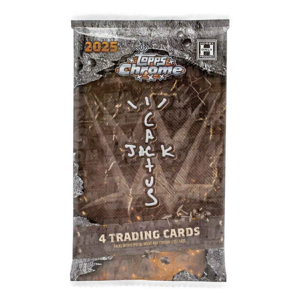 2025 Topps Chrome WWE x Cactus Jack Hobby Pack Lifestyle