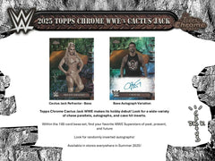 2025 Topps Chrome WWE x Cactus Jack Hobby Pack Lifestyle