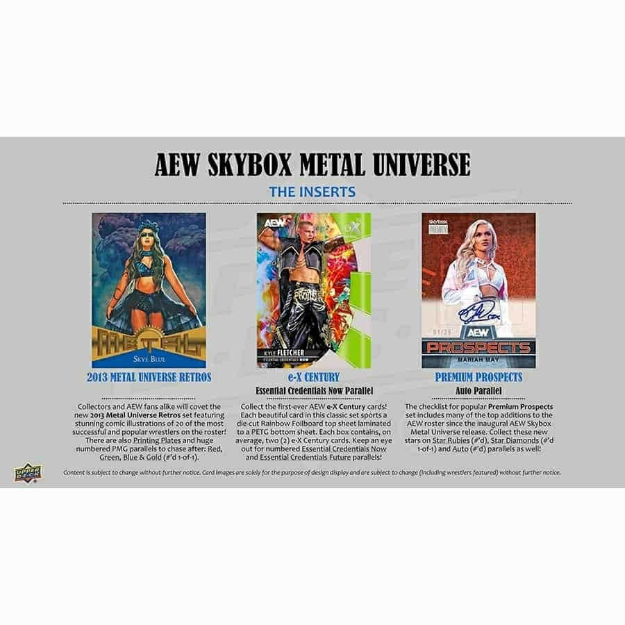 2025 Upper Deck AEW Skybox Metal Universe All Elite Wrestling Hobby Box Taass sale
