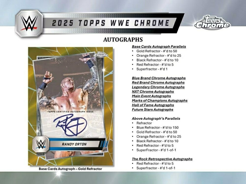 2025 Topps Chrome WWE Wrestling Blaster Box Classic