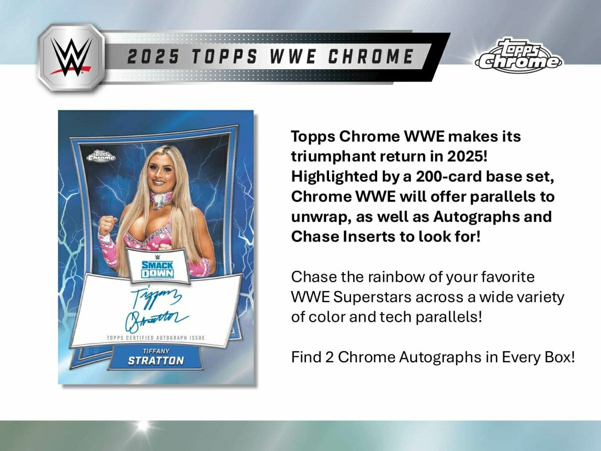 2025 Topps Chrome WWE Wrestling Breaker Delight Box Fashion