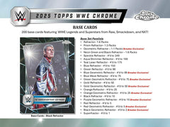 2025 Topps Chrome WWE Wrestling Breaker Delight Box Fashion