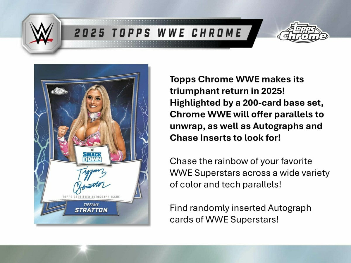 2025 Topps Chrome WWE Wrestling Mega Box Lifestyle