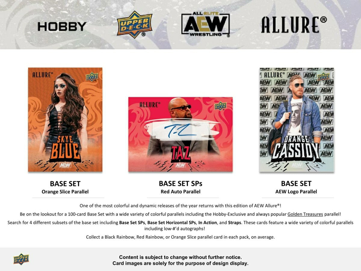 2024 Upper Deck AEW Allure Wrestling Hobby Box Taass sale