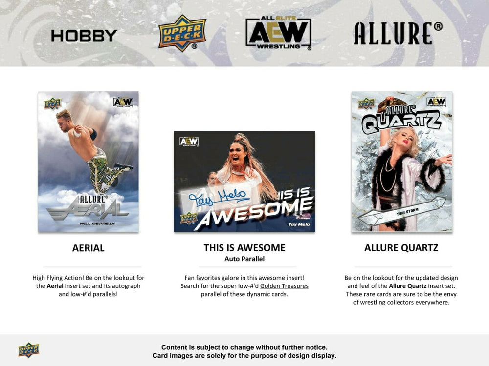 2024 Upper Deck AEW Allure Wrestling Hobby Box Taass sale