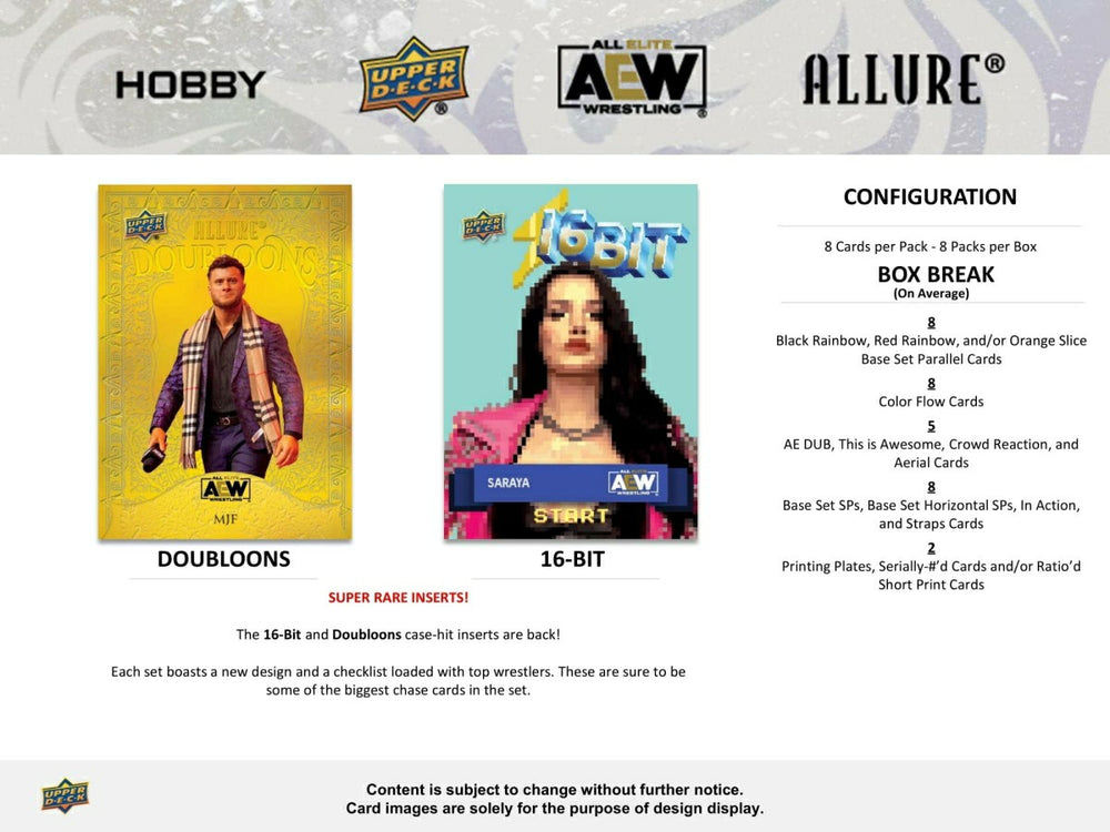 2024 Upper Deck AEW Allure Wrestling Hobby Box Taass sale