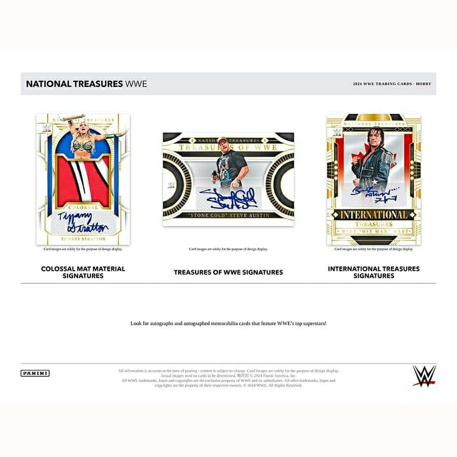 2024 Panini National Treasures WWE Wrestling Hobby Box Classic
