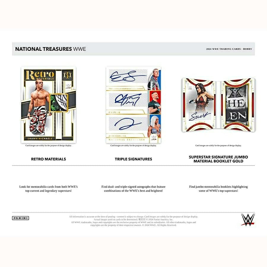 2024 Panini National Treasures WWE Wrestling Hobby Box Classic