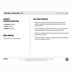 2024 Panini National Treasures WWE Wrestling Hobby Box Classic