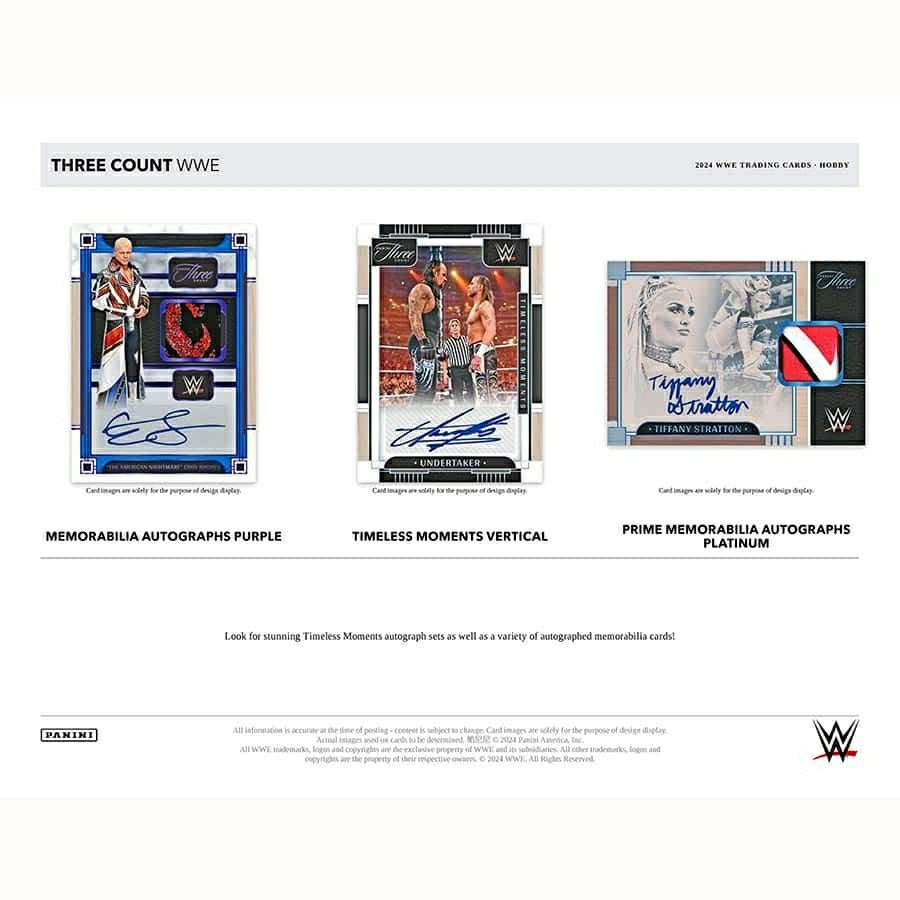 2024 Panini Three Count WWE Wrestling Hobby Box Lifestyle