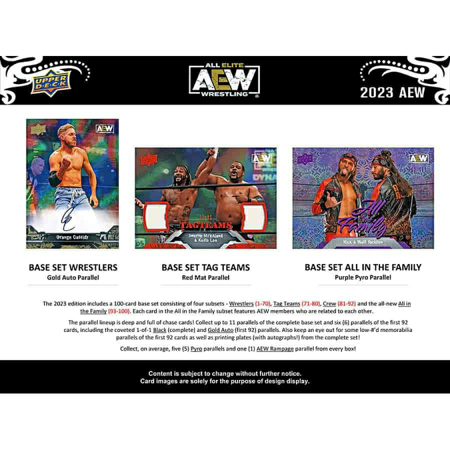 2023 Upper Deck All Elite Wrestling AEW Hobby Box Fashion
