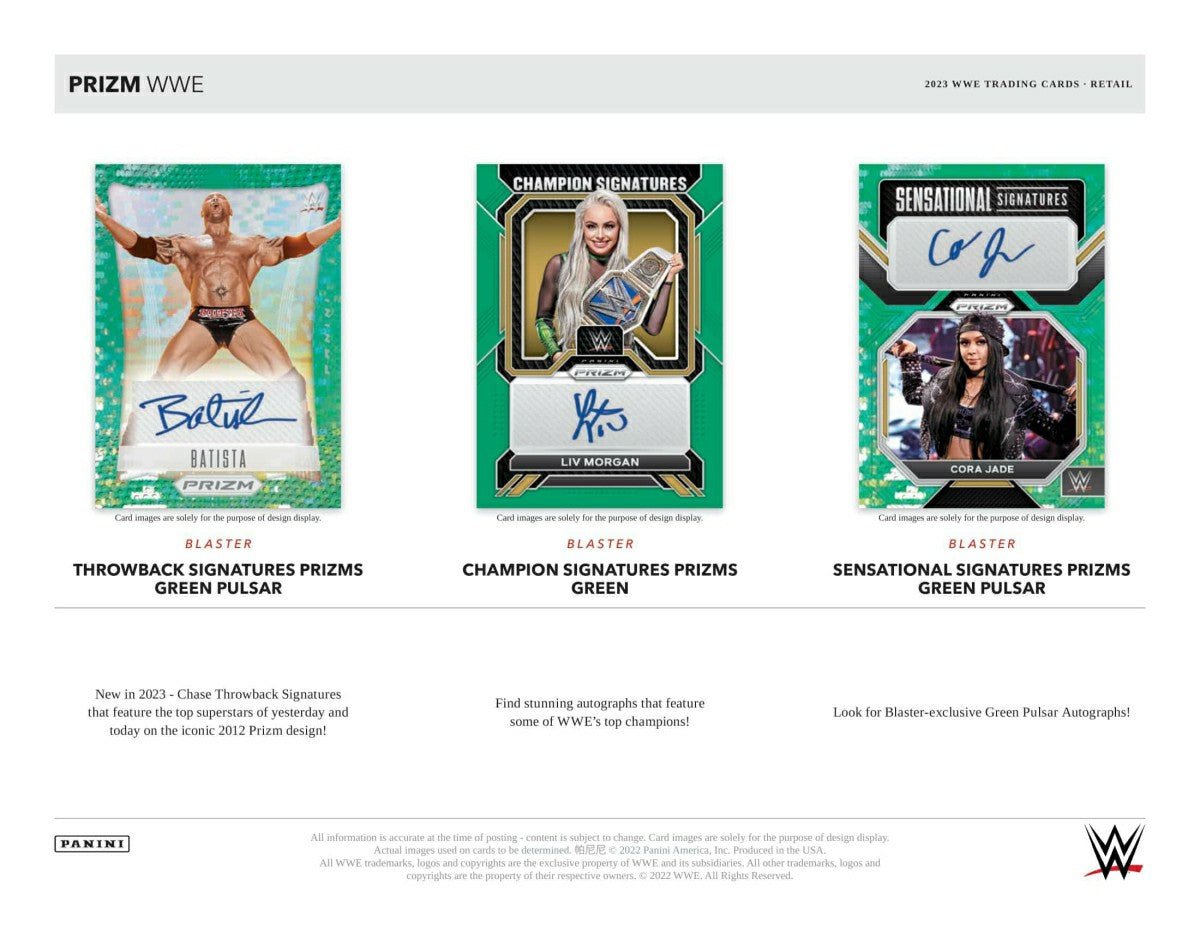2023 Panini Prizm WWE Wrestling Blaster Box Lifestyle