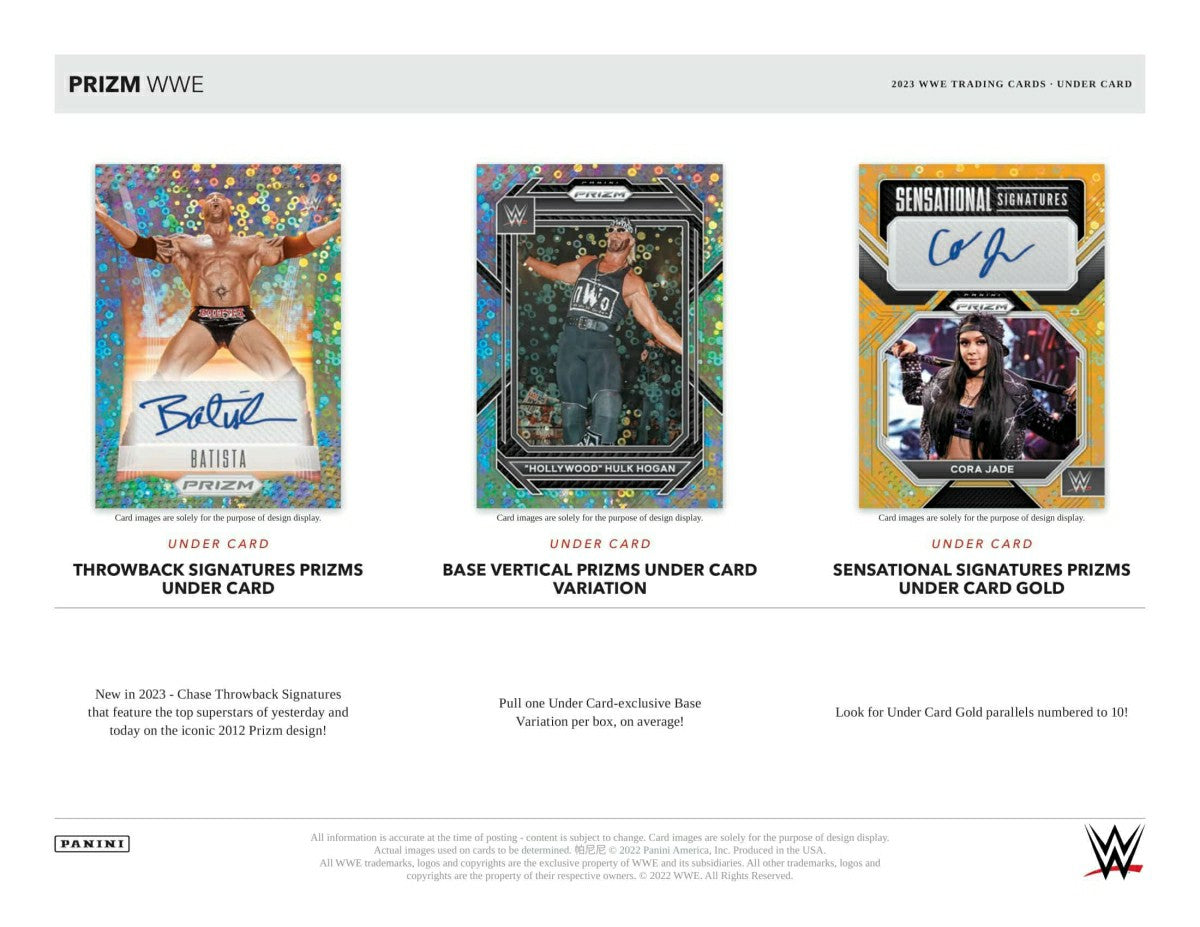 2023 Panini Prizm WWE Wrestling Under Card Box Taass sale