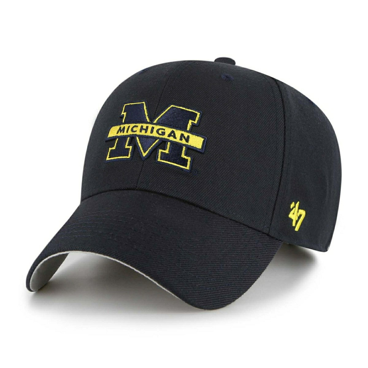 Michigan Wolverines '47 MVP Adjustable NCAA Cap Navy Fashion