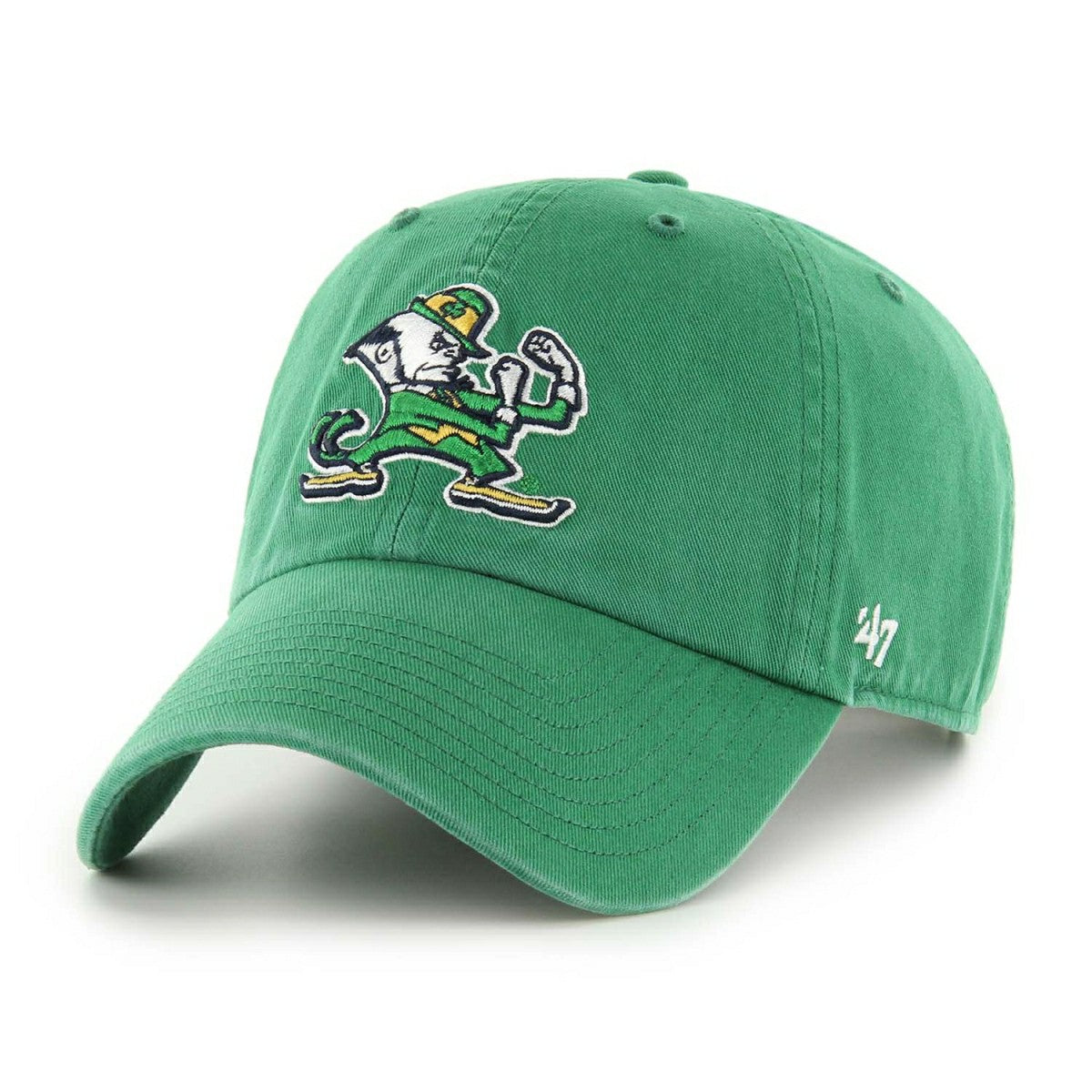 Notre Dame Fighting Irish '47 Clean Up Adjustable NCAA Cap Kelly Green Taass for sale