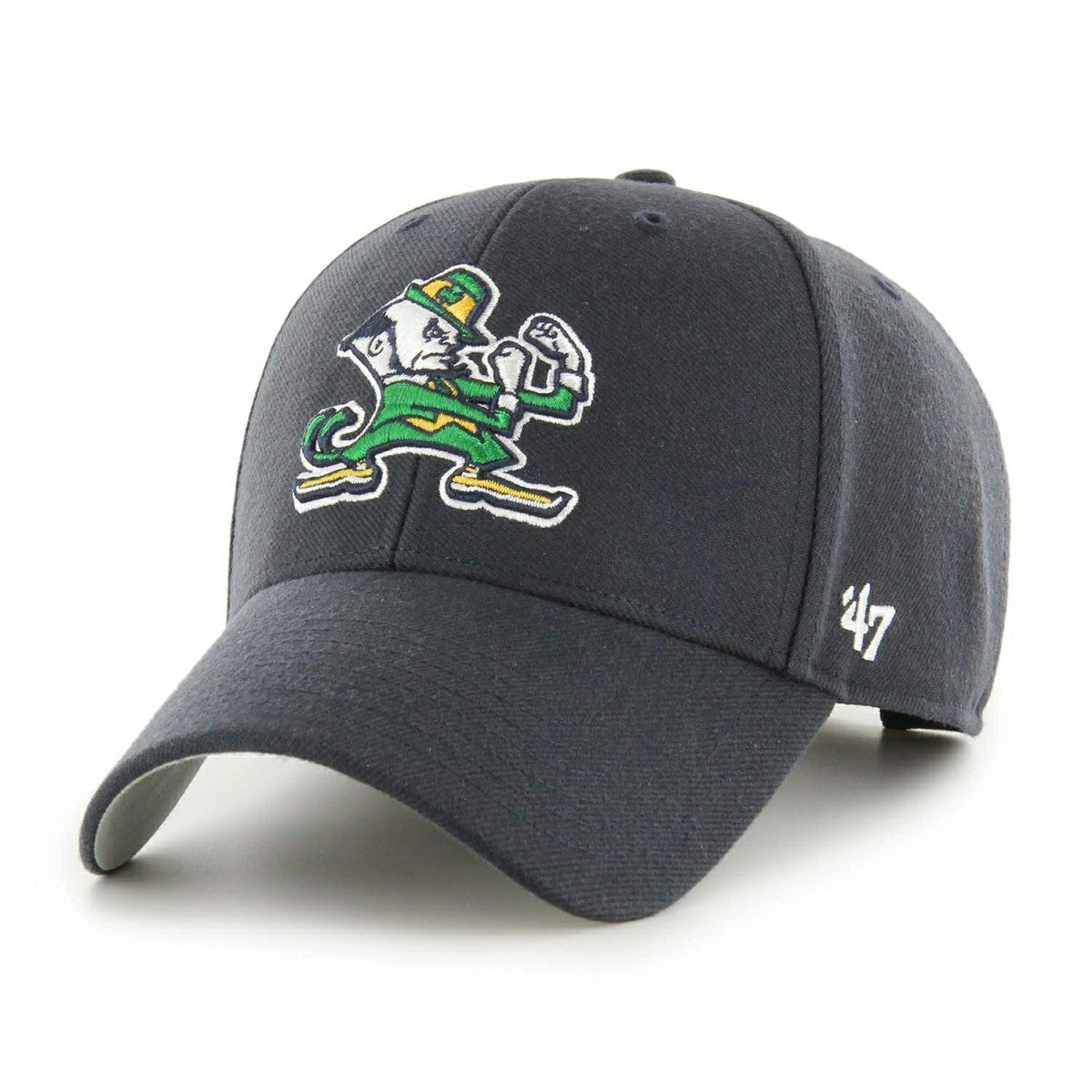 Notre Dame Fighting Irish '47 MVP Adjustable NCAA Cap Navy Taass US