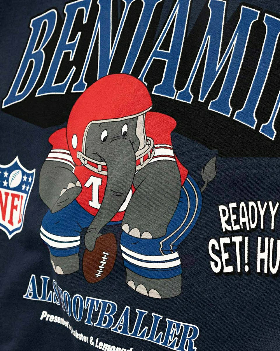Benjamin als Footballer L&L '96 Crew Box NFL Sweater Navy Taass sale
