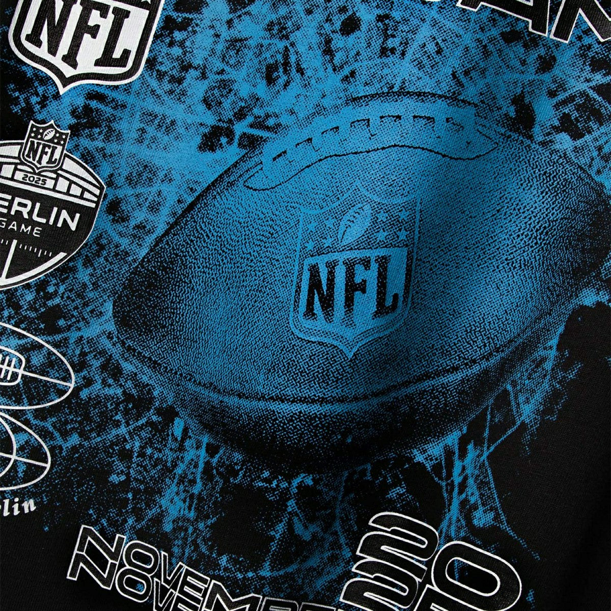 2025 NFL Berlin Game Map L&L '89 Band T-Shirt Black Taass for sale