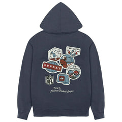 NFL Shield Core L&L '76 Boxer NFL Hoodie Navy Taass sale