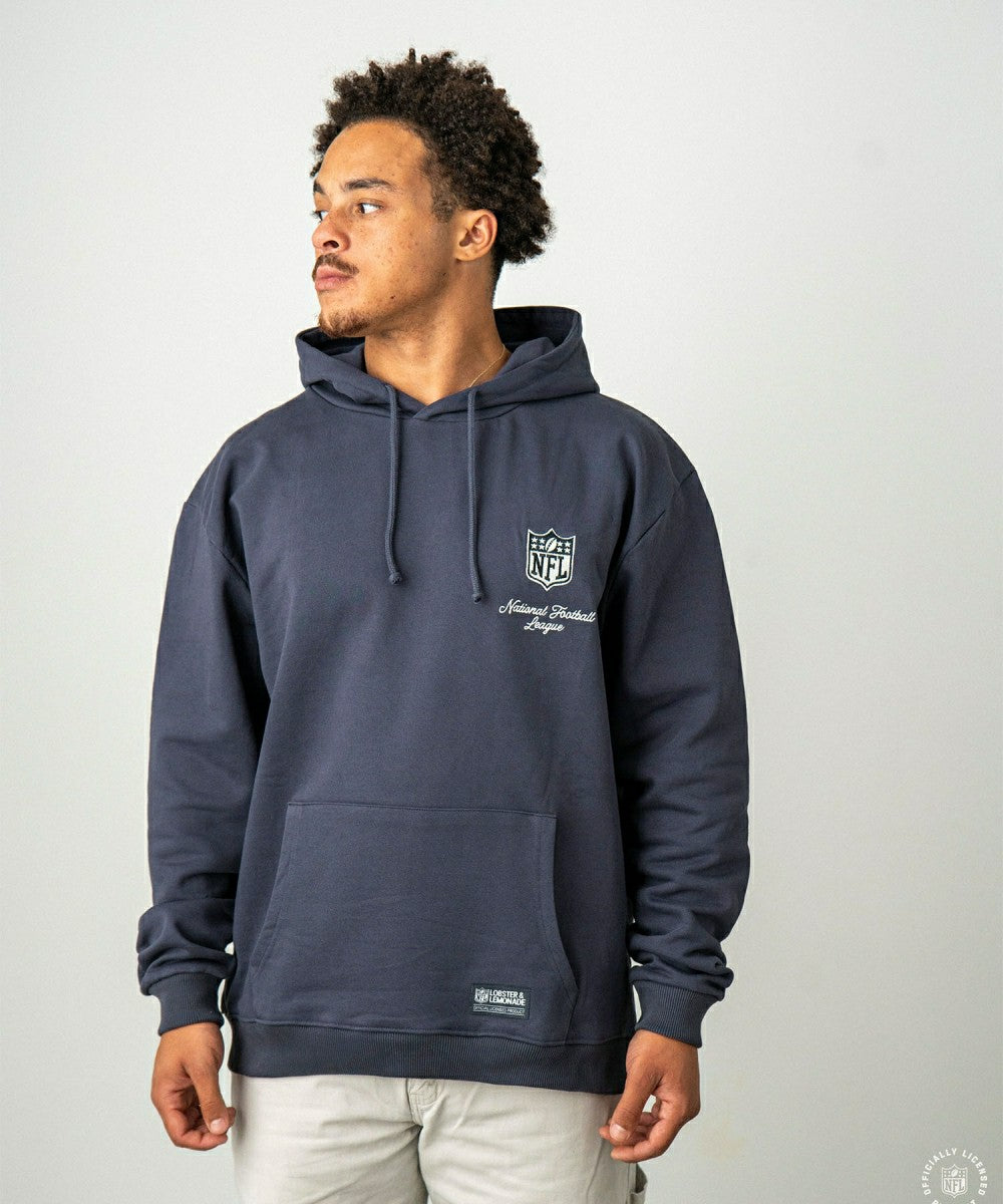 NFL Shield Core L&L '76 Boxer NFL Hoodie Navy Taass sale