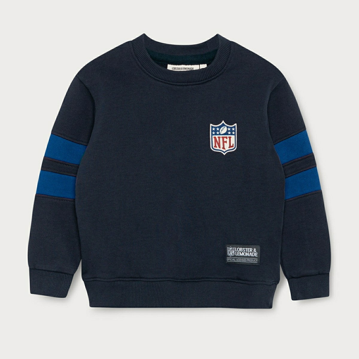 Benjamin als Footballer L&L '96 Crew Box NFL Sweater Navy (KIDS) Fashion