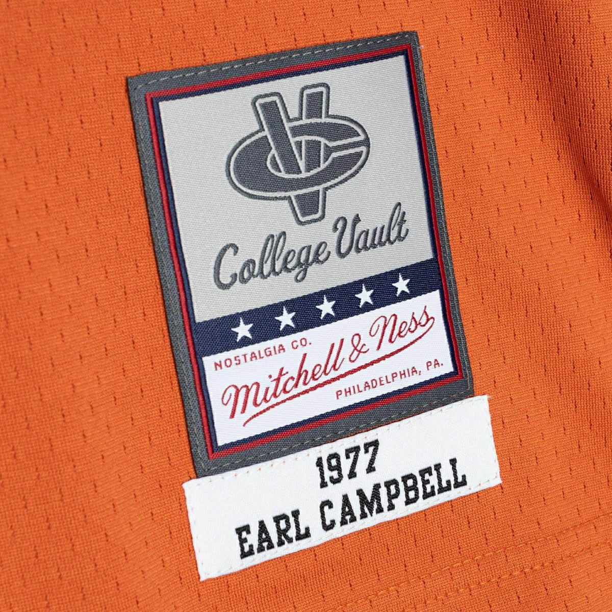 Earl Campbell #20 Texas Longhorns 1977 Mitchell & Ness Legacy NCAA Jersey Orange Classic