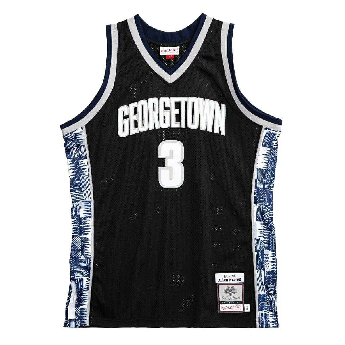 Allen Iverson #3 Georgetown Hoyas 1995-96 Swingman NCAA Jersey Black Lifestyle