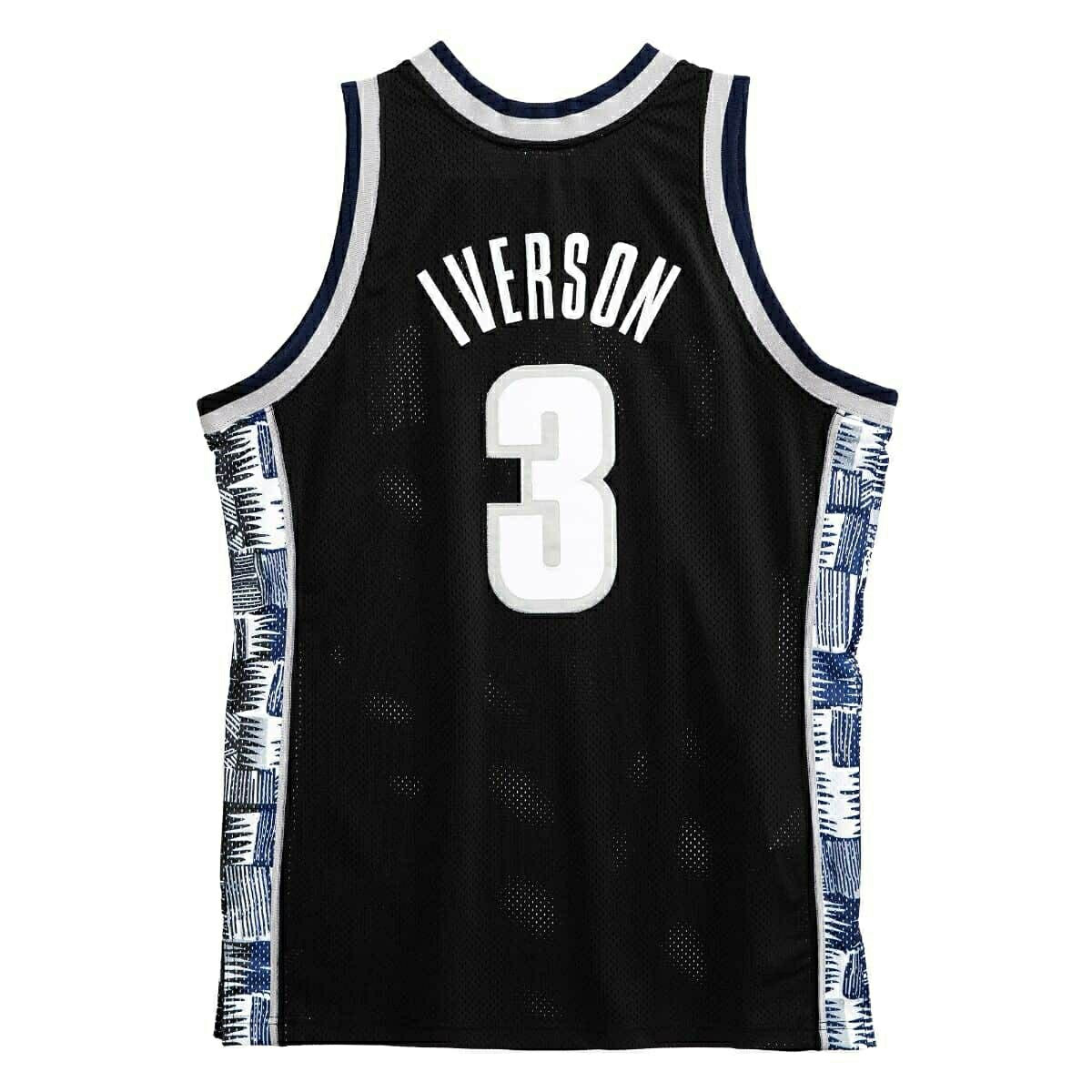 Allen Iverson #3 Georgetown Hoyas 1995-96 Swingman NCAA Jersey Black Lifestyle