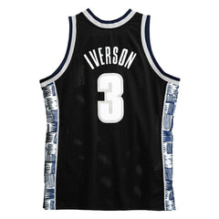 Allen Iverson #3 Georgetown Hoyas 1995-96 Swingman NCAA Jersey Black Lifestyle