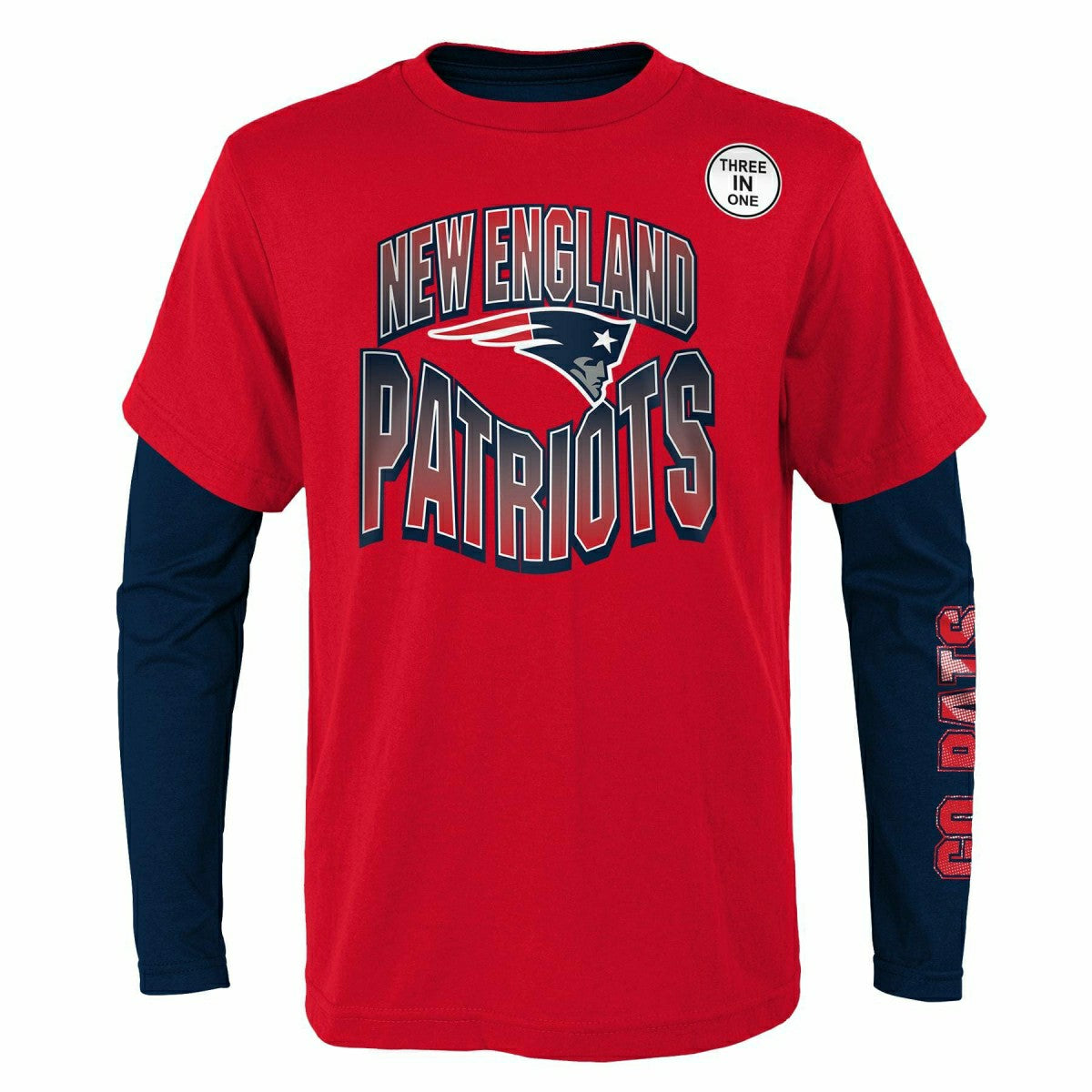 New England Patriots Game Day 3-in-1 Combo NFL Shirt (YOUTH) Taass US