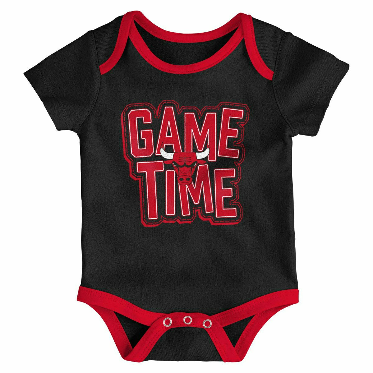 Chicago Bulls Game Time NBA Baby Bodysuit Set (3-Piece) Fashion